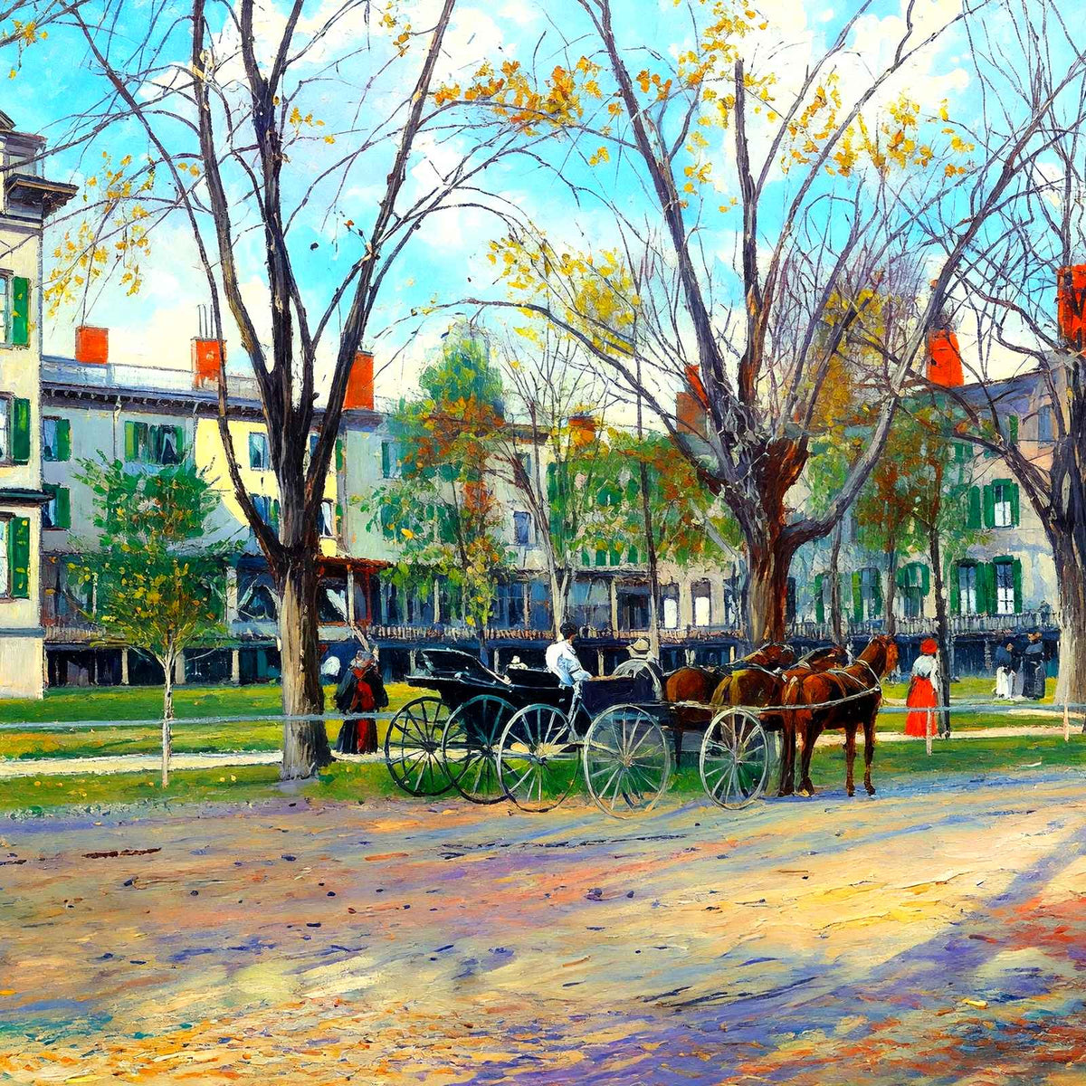 Laurel House, Lakewood, NJ in 1905 painting
