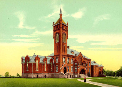 Reformed Church Seminary, Lancaster PA 1907 vintage print