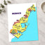 Map of the State of Monaco by Tri wiranto Art Print Wall Decor