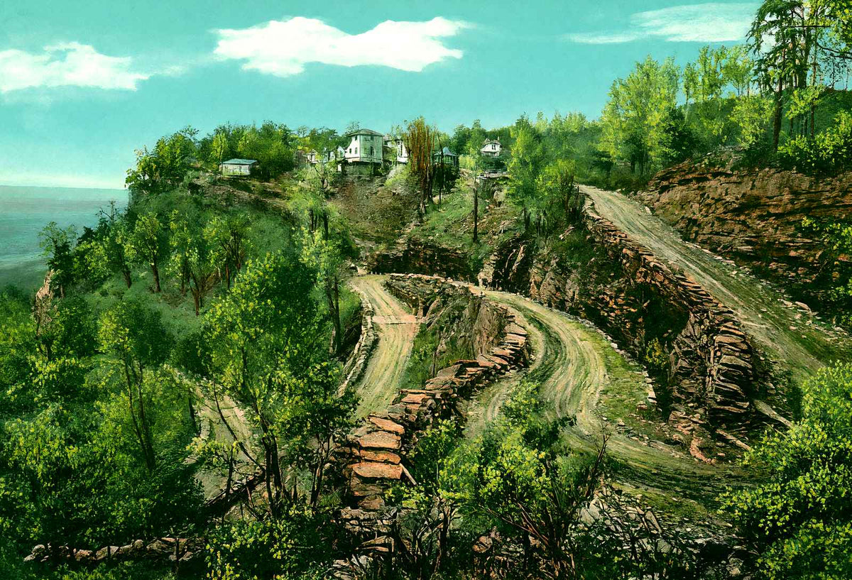 The W, Waldens Ridge, TN in 1905 vintage print