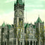 Municipal Building, Scranton PA in 1907 vintage print