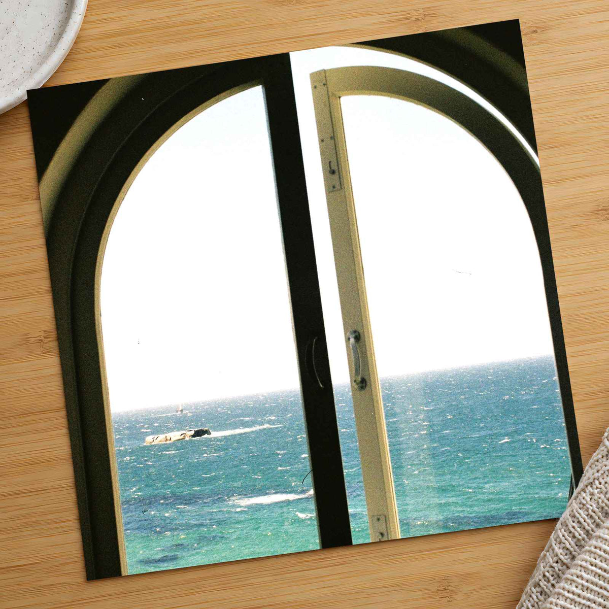 Window to Mediterranean Sea by Stacey Knipe Photo Print Wall Decor