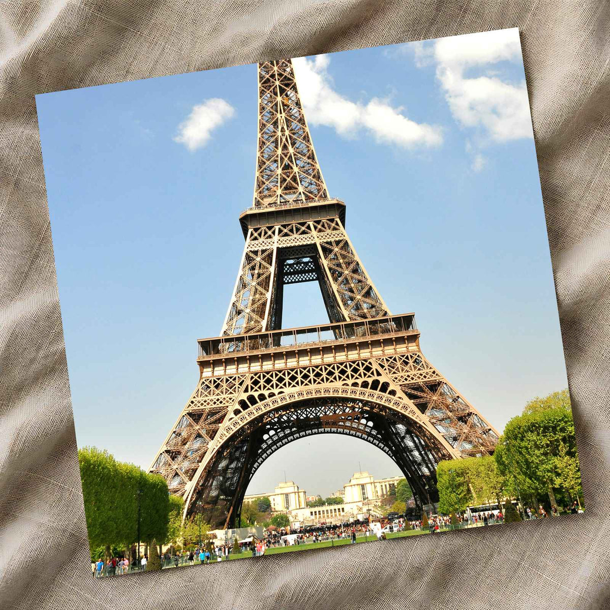 Eiffel Tower Towering Over a Lush Green Park by Margaret Jaszowska Photo Print Wall Decor