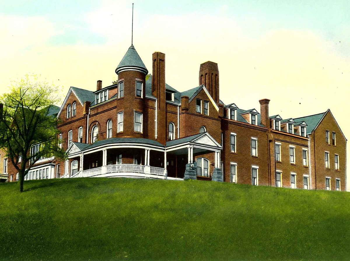 Shenango Valley Hospital, New Castle, PA 1906 vintage print