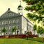 Moravian Church, Bethlehem PA in 1912 vintage print