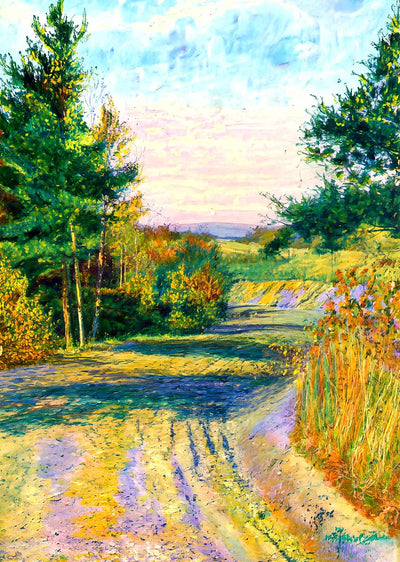 Billings Park Driveway, Superior, WI 1906 painting