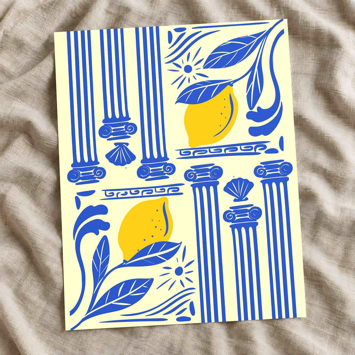 Pillars and Lemons by Ardian Pranomo Art Print Wall Decor