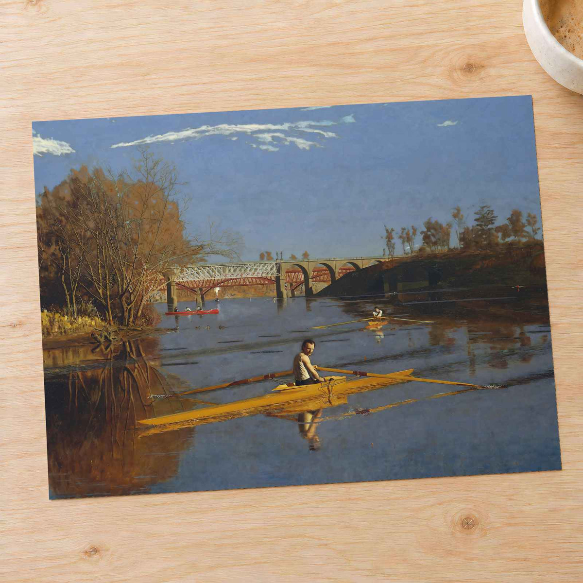 The Champion Single Sculls art print by Thomas Eakins (1871)