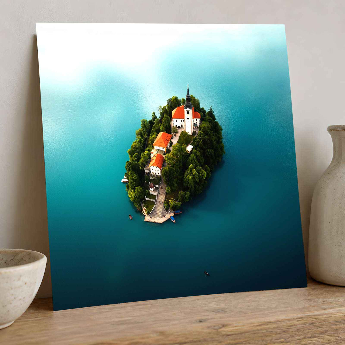 Bled Castle on Island in Slovenia by Johannes Kopf Photo Print Wall Decor
