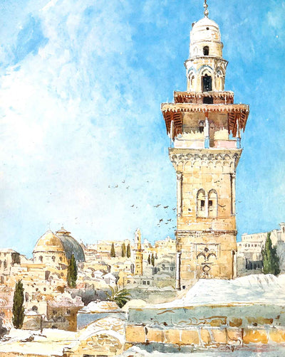 Temple Area, Jerusalem art print