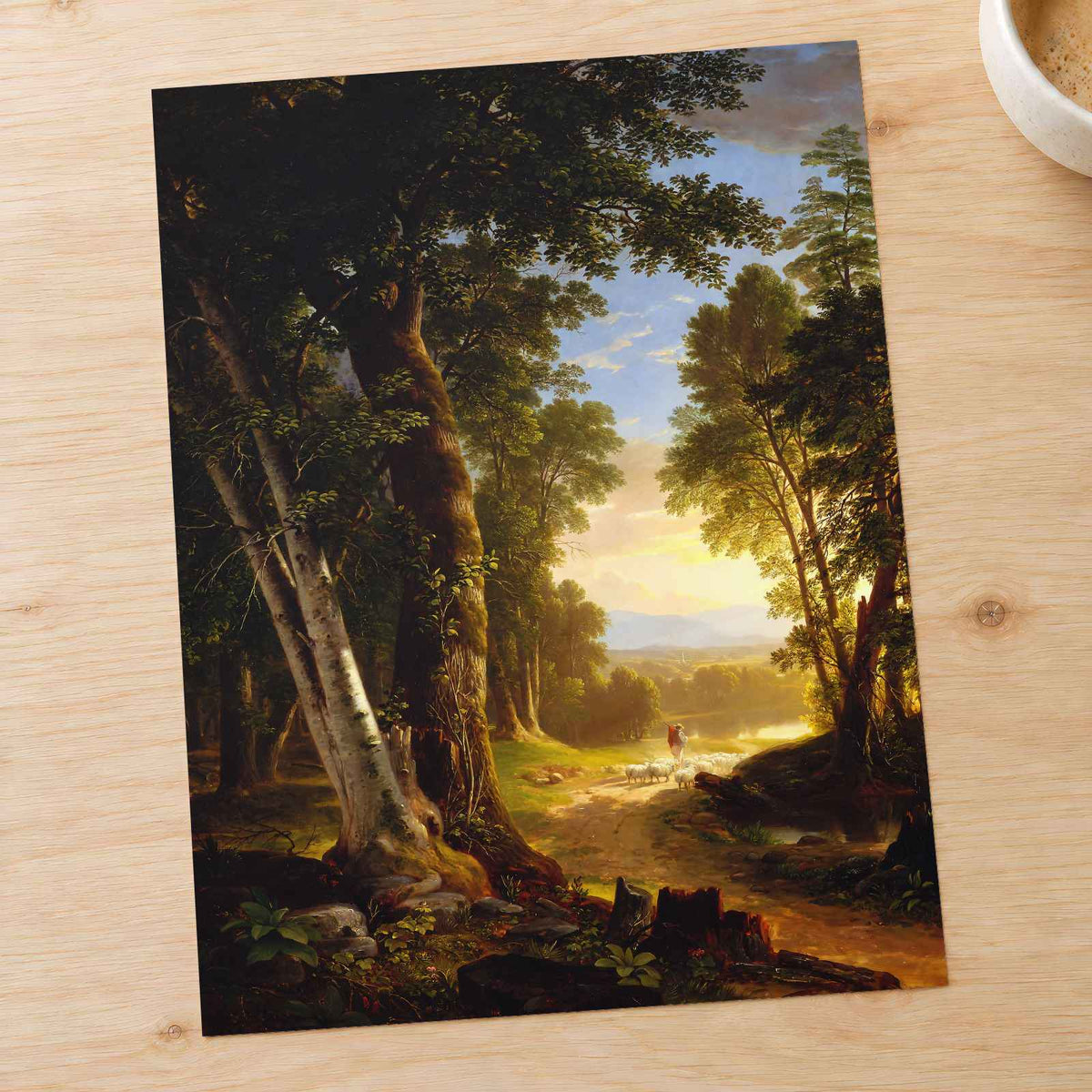 The Beeches fine art print by Asher Brown Durand (1845)