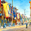 Nanking Road, Shanghai, China art print