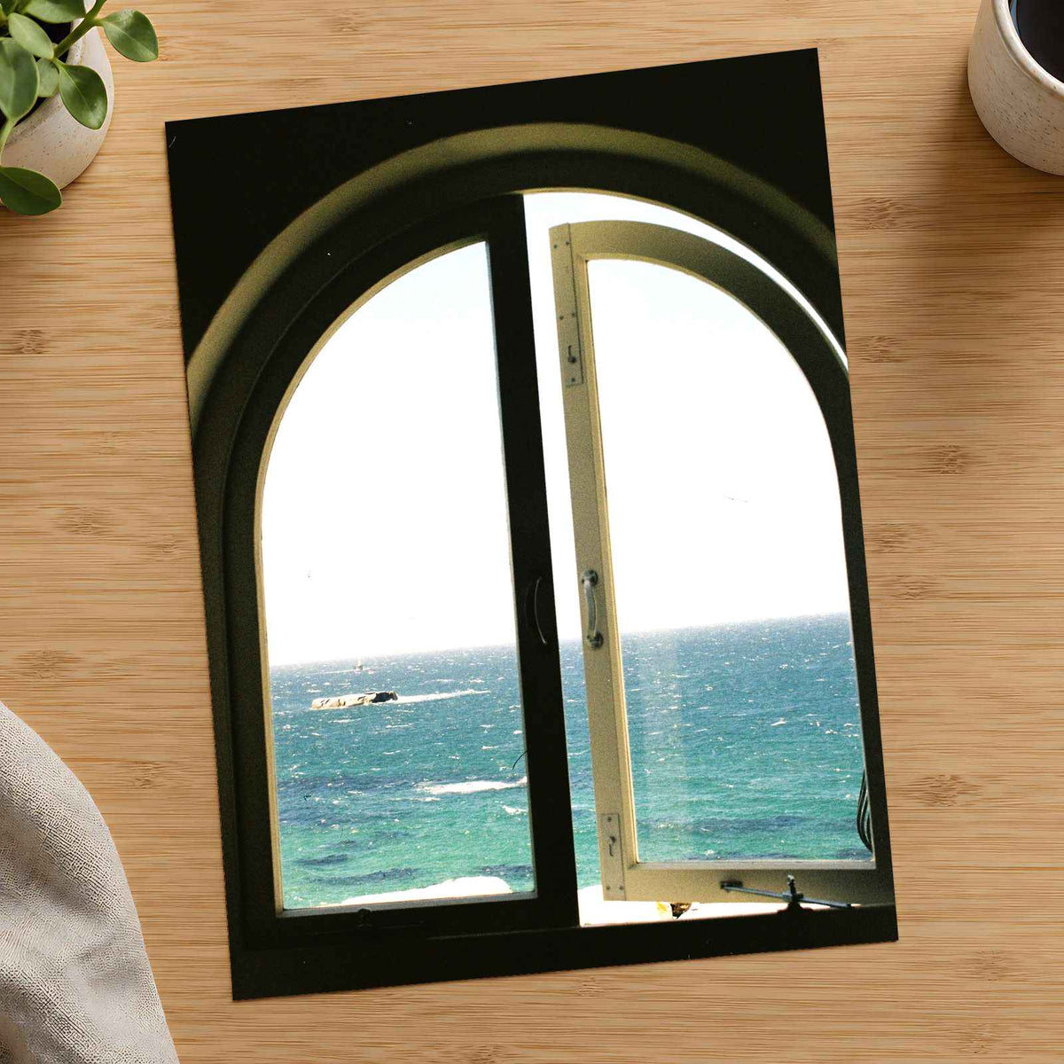 Window to Mediterranean Sea by Stacey Knipe Photo Print Wall Decor