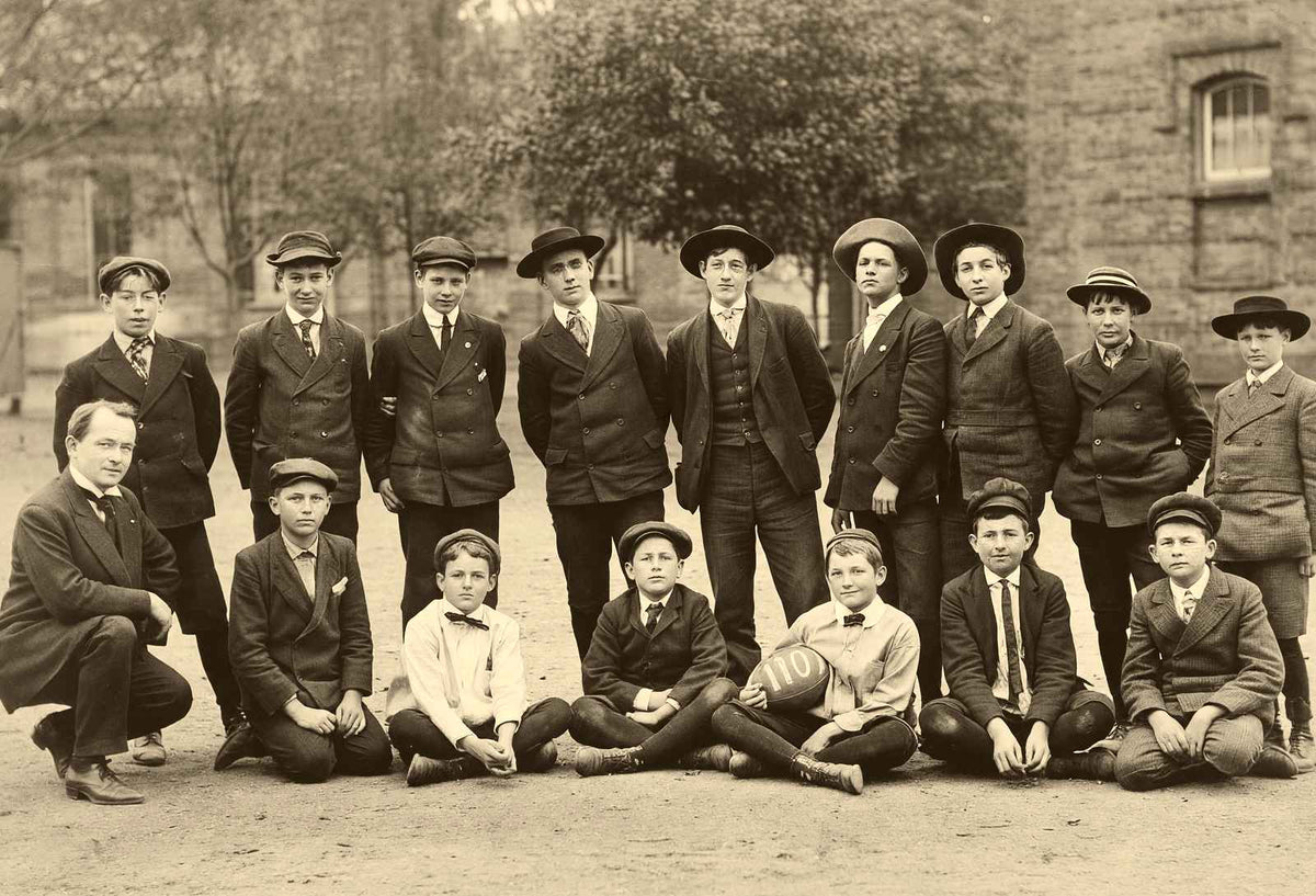 Historic 8th Grade Football Team Salisbury NC vintage photo print