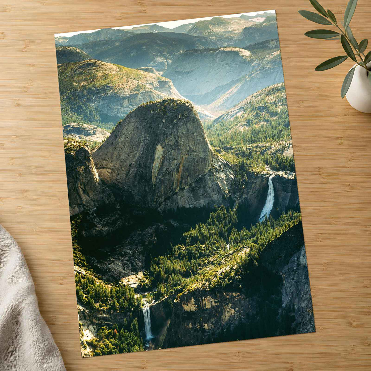 Yosemite National Park Waterfalls Aerial by Yianni Mathioudakis Photo Print Wall Decor