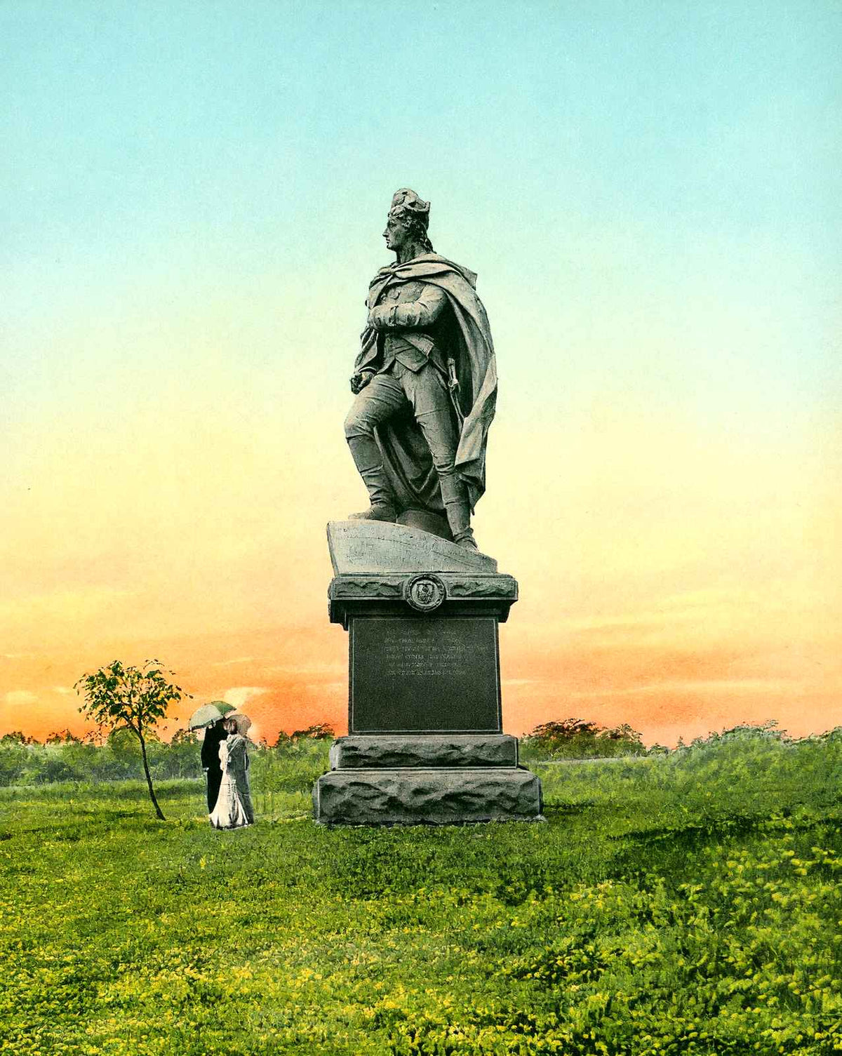 Washington Monument, Cadwalader Park, Trenton vintage print