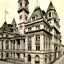Post Office, Pittsburgh PA in 1906 vintage print
