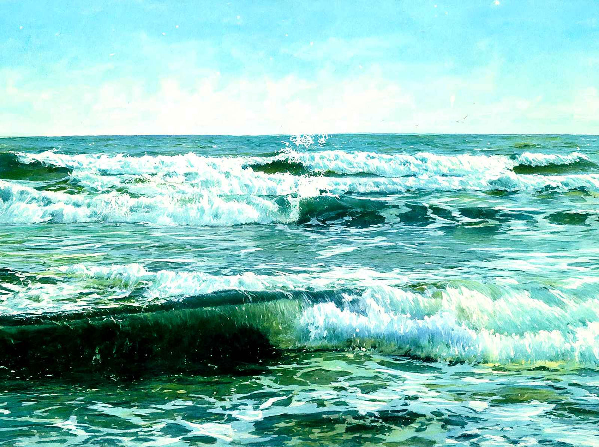 The Atlantic Ocean Off Asbury Park, NJ art print