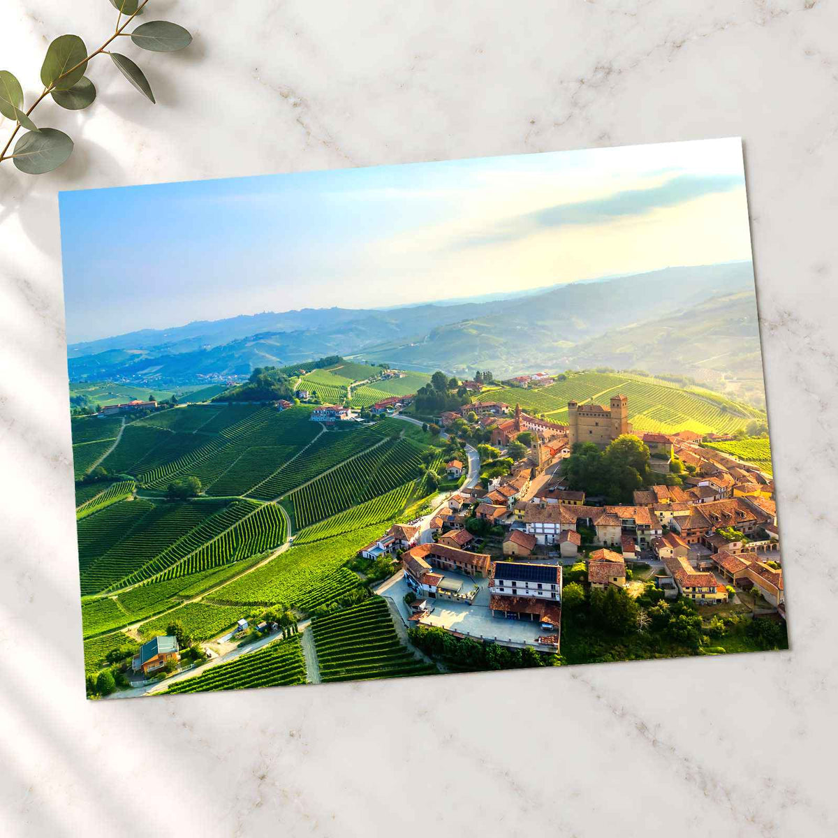 Serralunga d'Alba Vineyards Piedmont Italy Photo Print Wall Decor