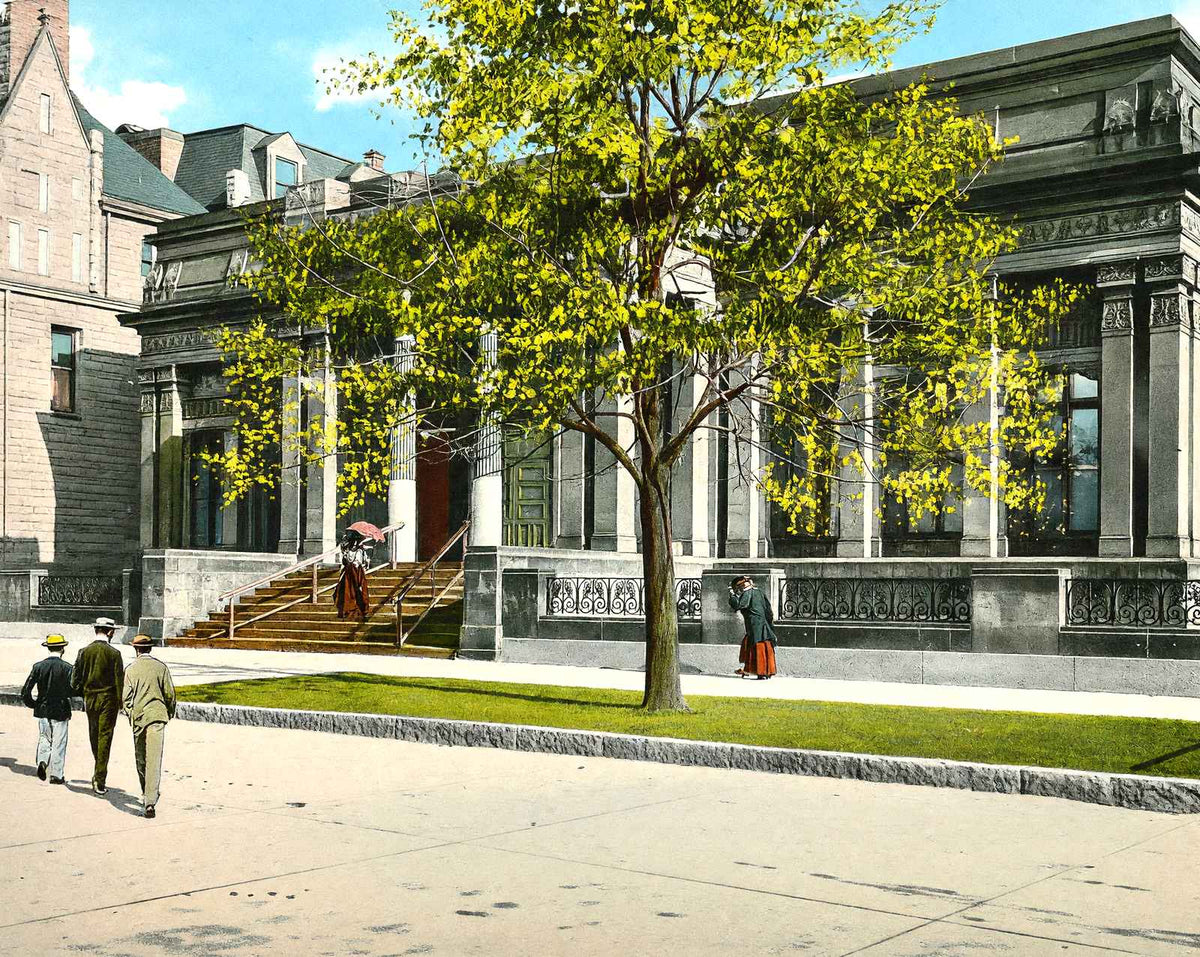 Layton Art Gallery, Milwaukee, WI in 1905 vintage print