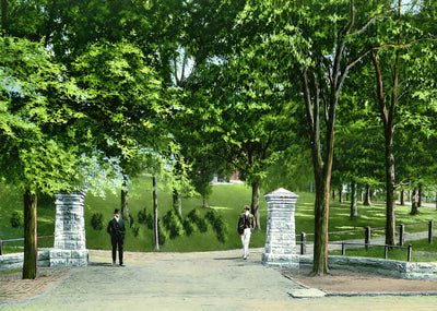 University of Tennessee Gateway, Knoxville TN vintage print