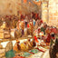 Forecourt of Holy Sepulchre, Jerusalem (1905) painting