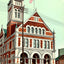 Post Office, Reading, PA in 1907 vintage print