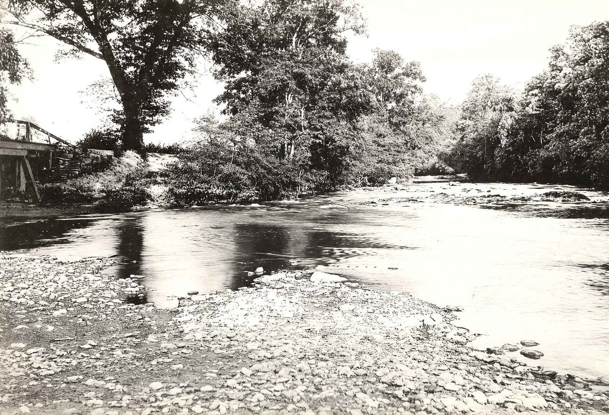A Mountain Stream, Asheville NC in 1905 vintage print