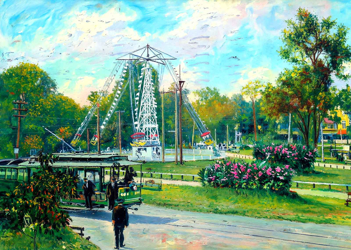 Glendale Park, Nashville, TN in 1908 art print