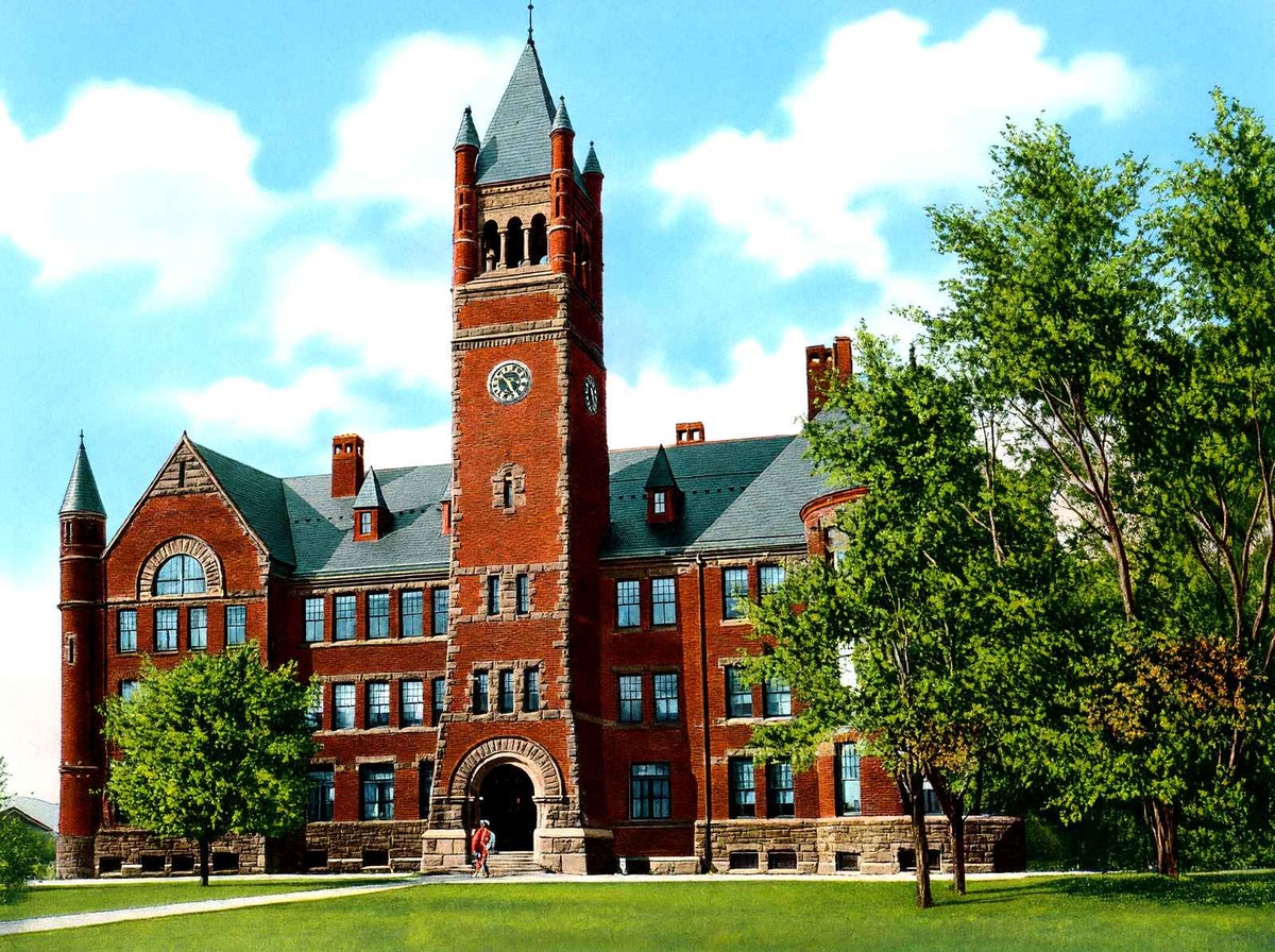 Recitation Hall, Gettysburg College PA, PA vintage print