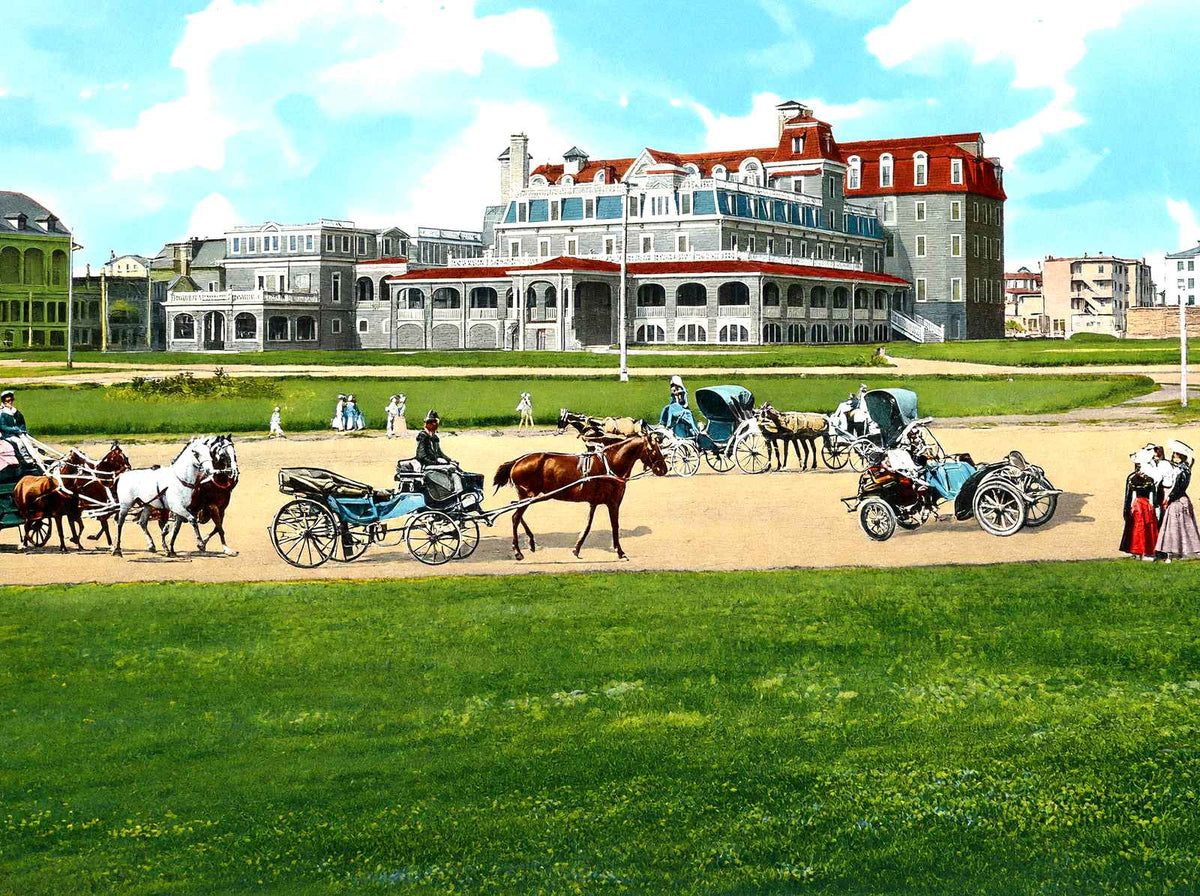 Coleman House, Asbury Park, NJ in 1905 vintage print