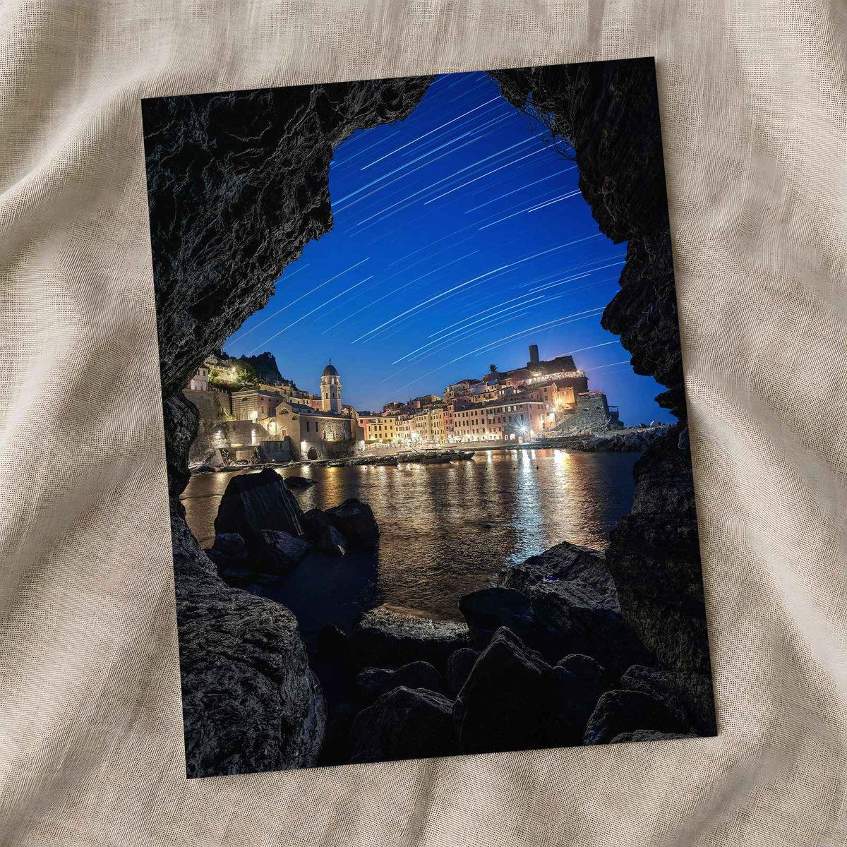 Vernazza from Inside a Cave in Cinque Terre by Riccardo Cervia Photo Print Wall Decor