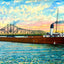 Interstate Bridge, Superior, WI in 1906 art print