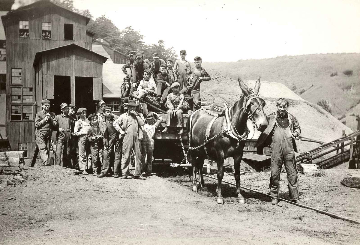 Noon Hour, Potts Colliery, Ashland, PA 1906 photo print