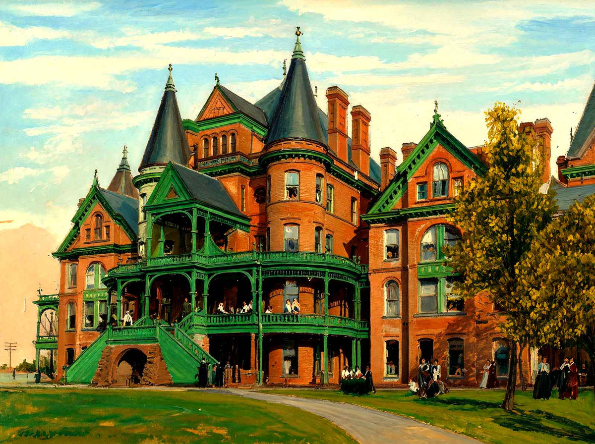 Baptist University for Women, Raleigh, NC art print