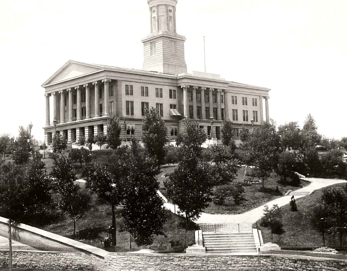 Historic State Capitol Nashville TN in 1906 vintage photo print