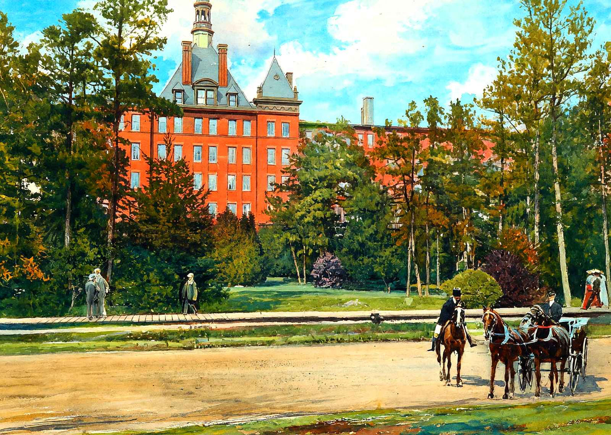 Lakewood Hotel, Lakewood, NJ in 1905 art print