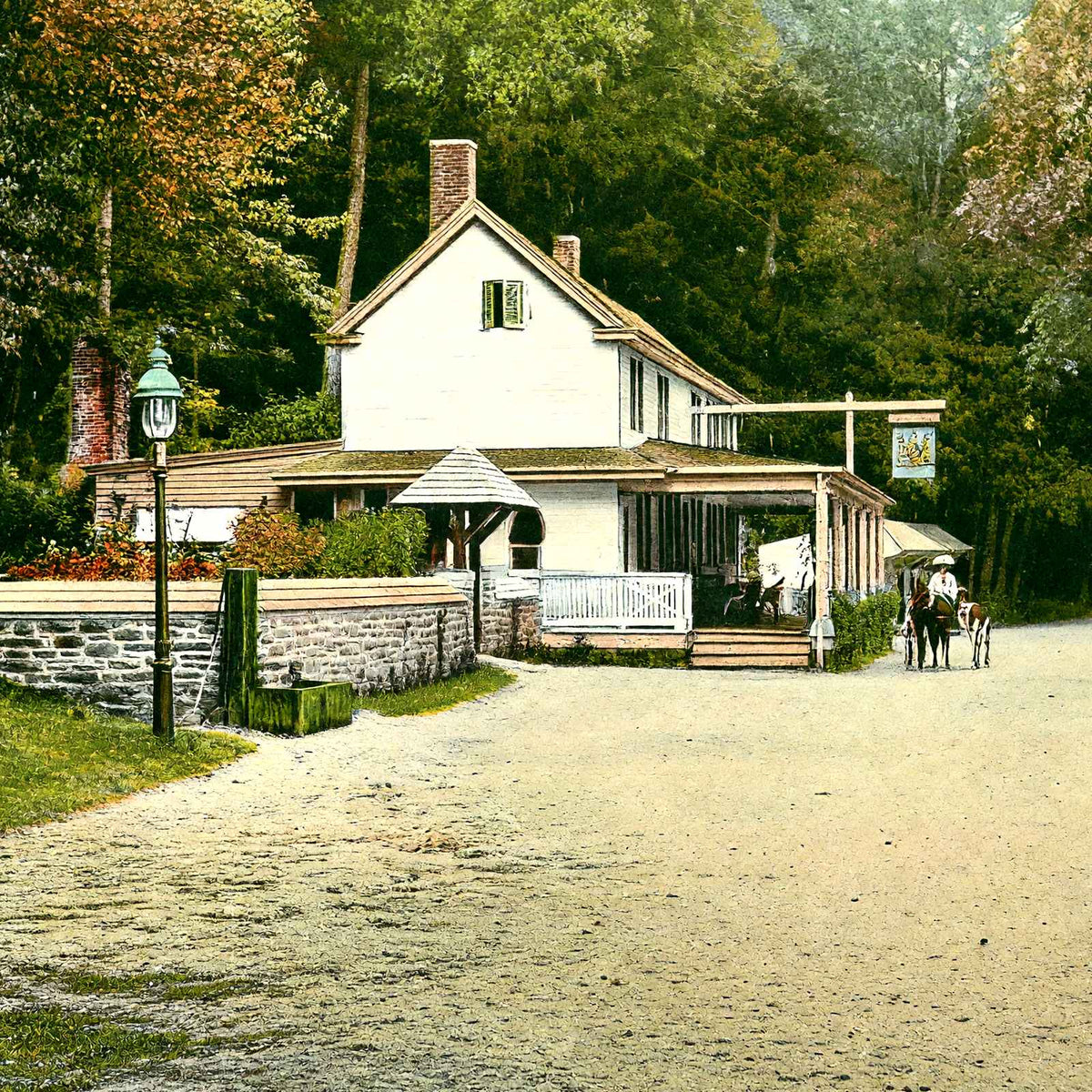 Valley Green Fairmount Park, Philadelphia PA vintage print