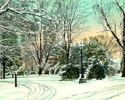 Vanderbilt Chancellor's Residence, TN in 1908 painting