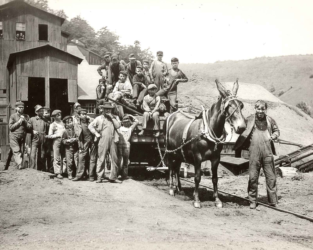 Noon Hour, Potts Colliery, Ashland, PA 1906 photo print