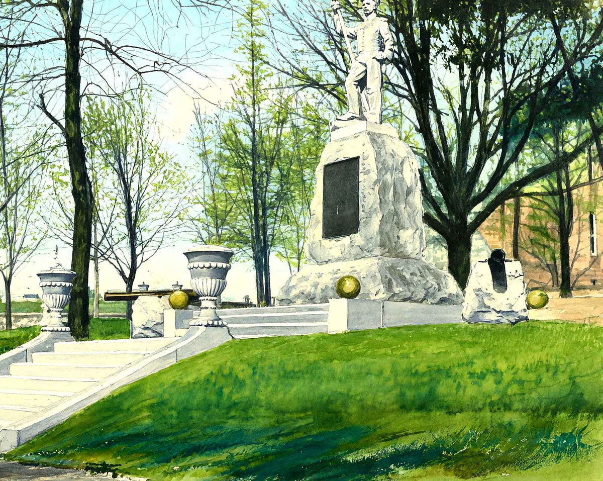 First Defender Monument, Reading PA in 1907 art print