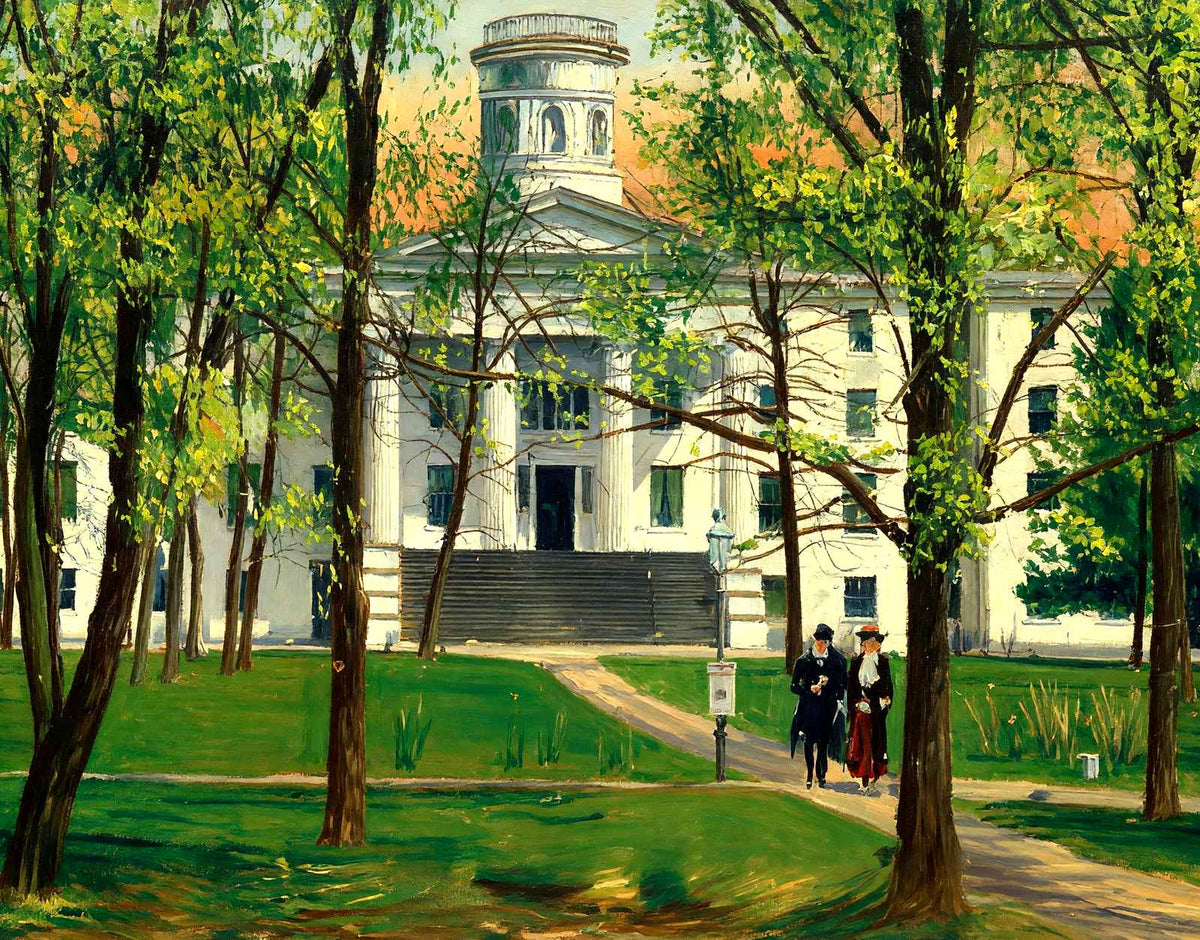 Historic Gettysburg College, Gettysburg PA painting