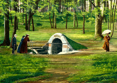 Spanglers Spring, Gettysburg PA in 1906 painting