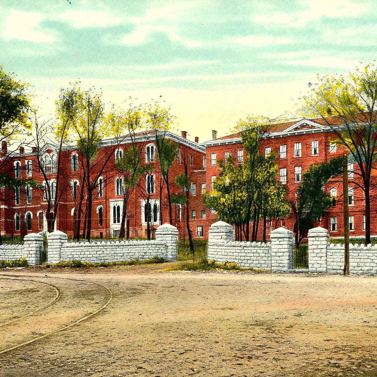 St. Cecelia Academy, Nashville, TN in 1906 vintage print