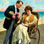 A Strategic Move, Atlantic City, NJ in 1907 art print