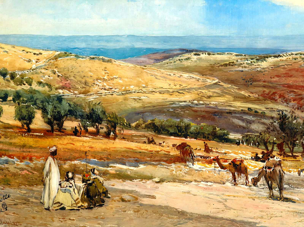 Road from Jerusalem to Bethany art print