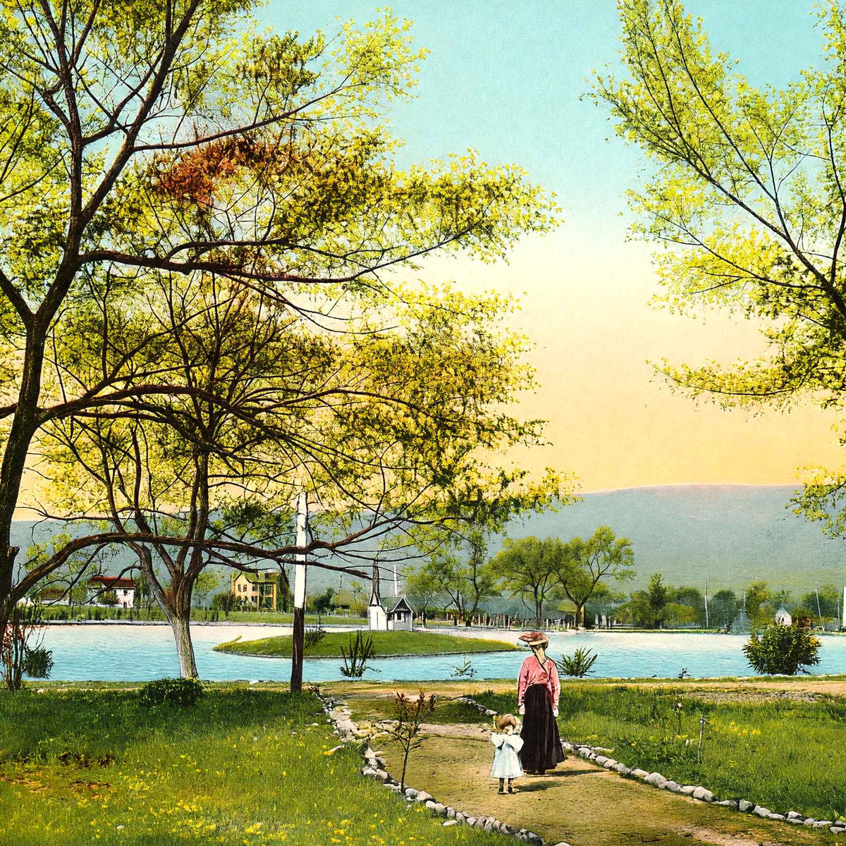 East Lake Park, Chattanooga, TN in 1908 vintage print