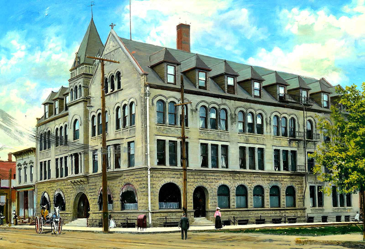 Foeste Hotel, Sheboygan, WI in 1907 art print