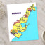 Map of the State of Monaco by Tri wiranto Art Print Wall Decor