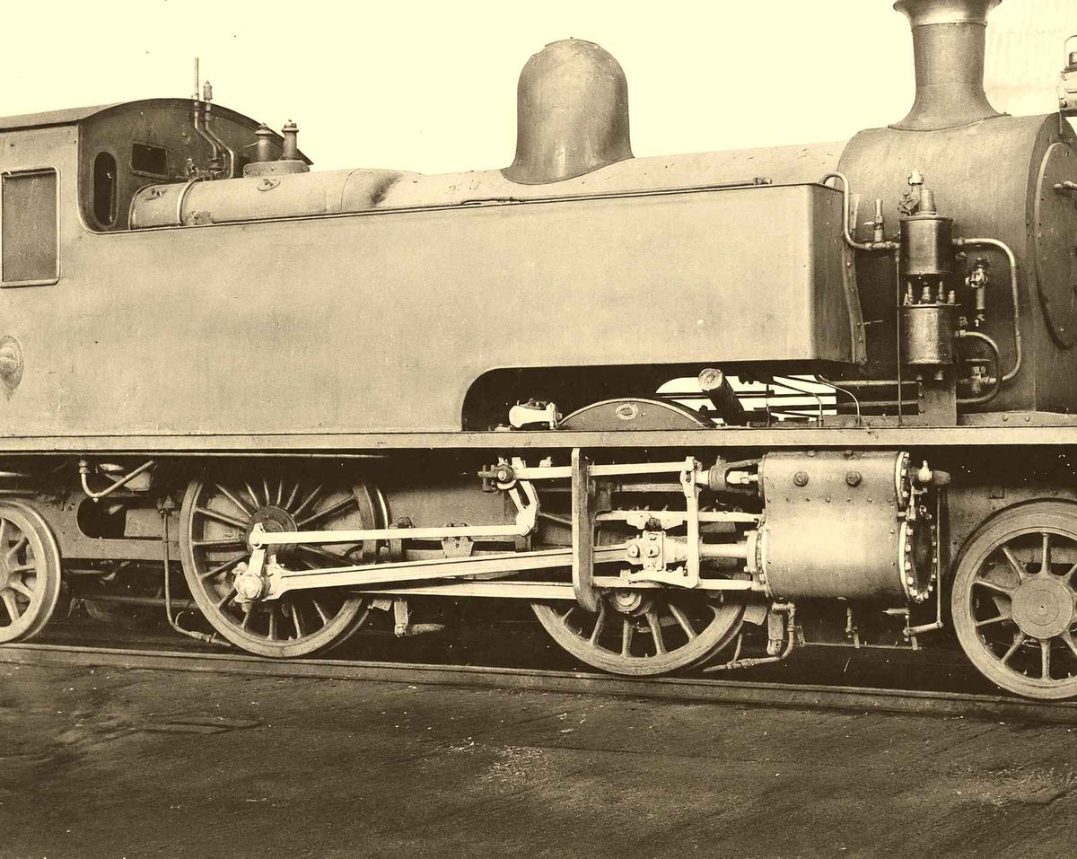 Shanghai-Nanking Tank Engine, China in 1943 vintage photo print